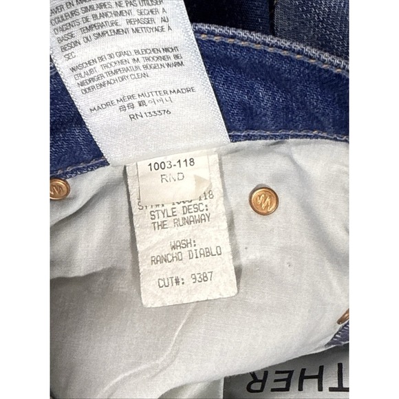 Mother The Runaway Jeans Womens Size 27 Rancho Diablo Hippie Cowgirl Indie - Picture 12 of 16